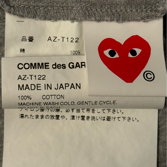 Men’s Comme des Garçon PLAY long sleeve t-shirt. - Picture 5 of 7